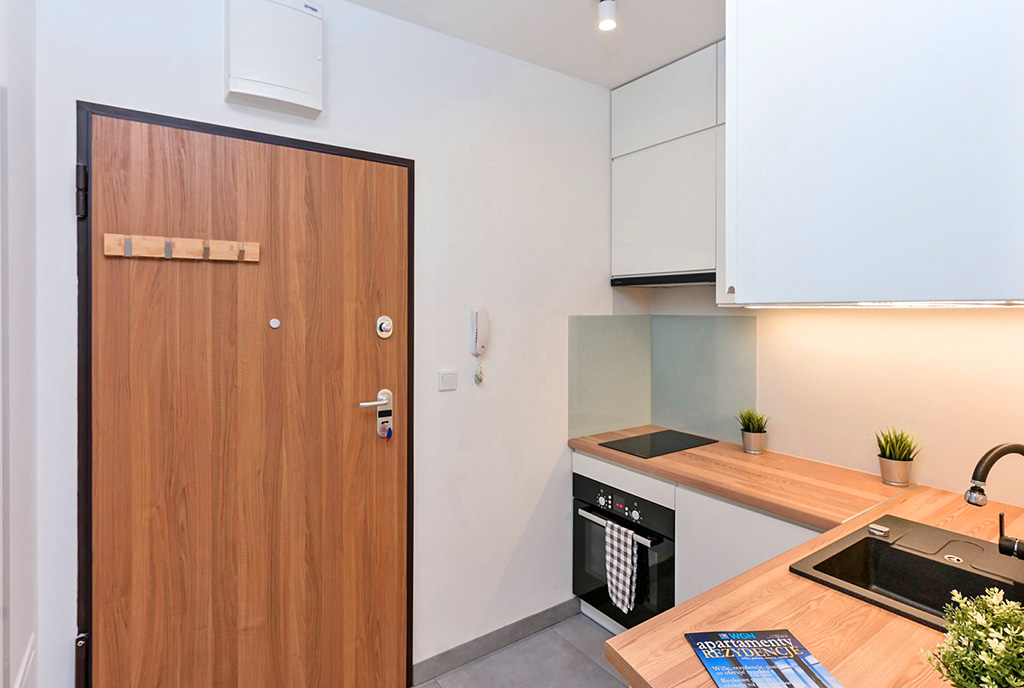 funkcjonalny aneks kuchenny w ekskluzywnym apartamencie na wynajem Warszawa