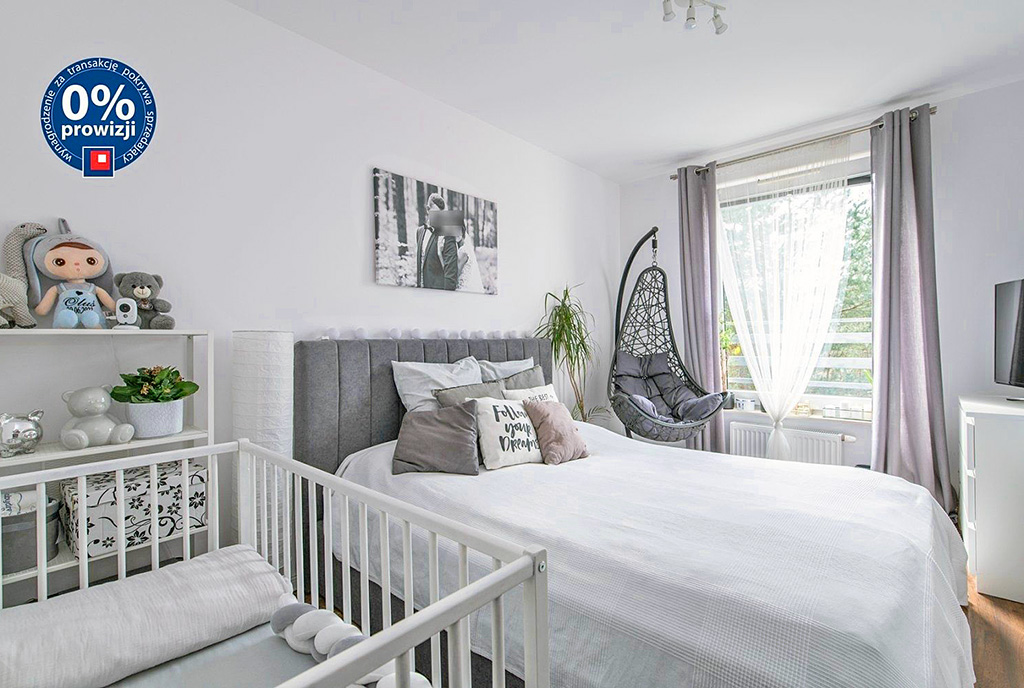 elegancka sypialnia w ekskluzywnym apartamencie na sprzedaż Gdynia (okolice)