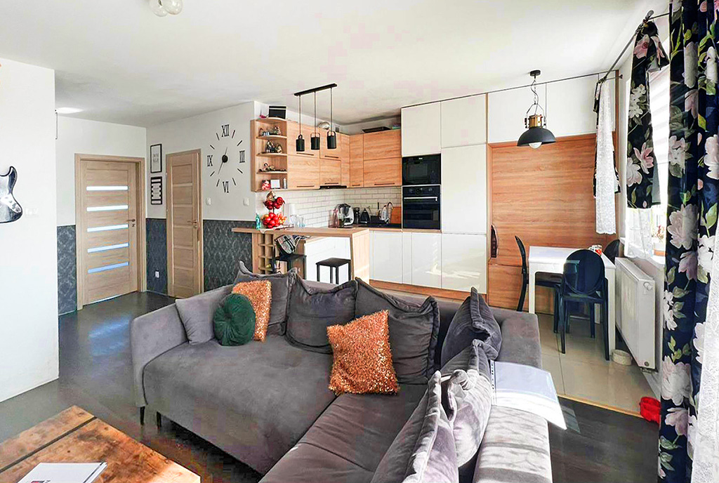 kameralny salon w ekskluzywnym apartamencie do sprzedaży Kalisz (okolice)
