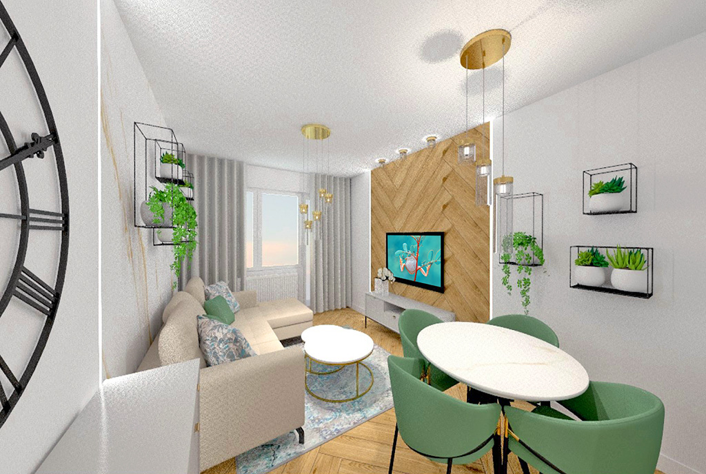 designerskie wnętrze ekskluzywnego apartamentu do sprzedaży Kalisz
