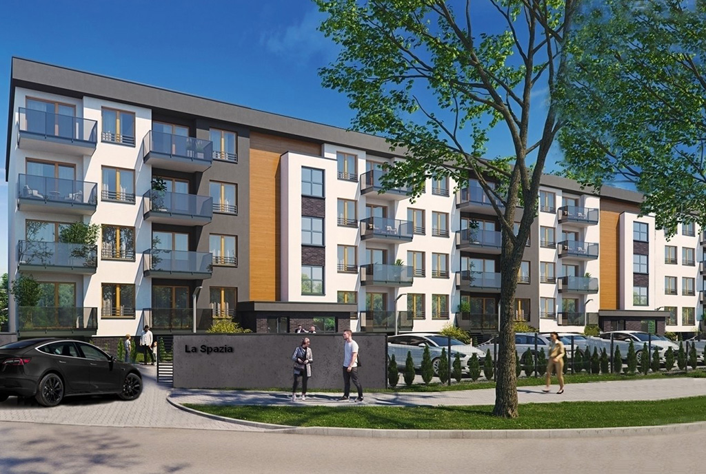 budynek, w którym znajduje się oferowany do sprzedaży ekskluzywny apartament na sprzedaż Piotrków Trybunalski (okolice)