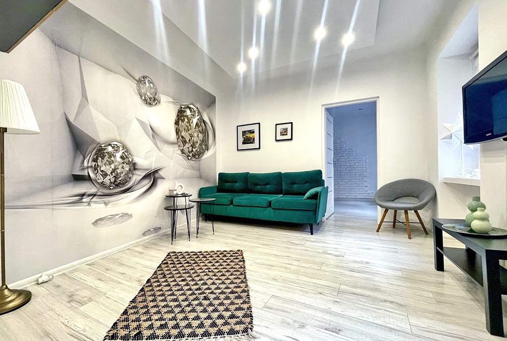 imponujące oświetlenie w luksusowym apartamencie na sprzedaż Szczecin