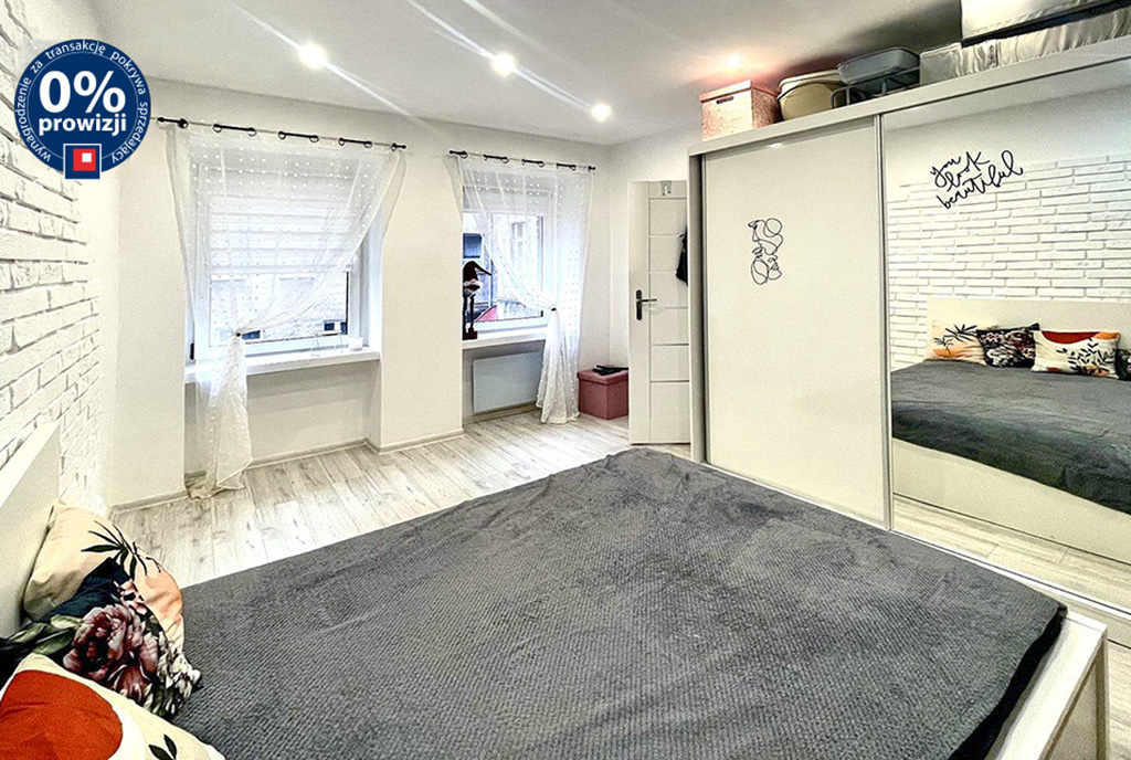 fragment sypialni w ekskluzywnym apartamencie na sprzedaż Szczecin