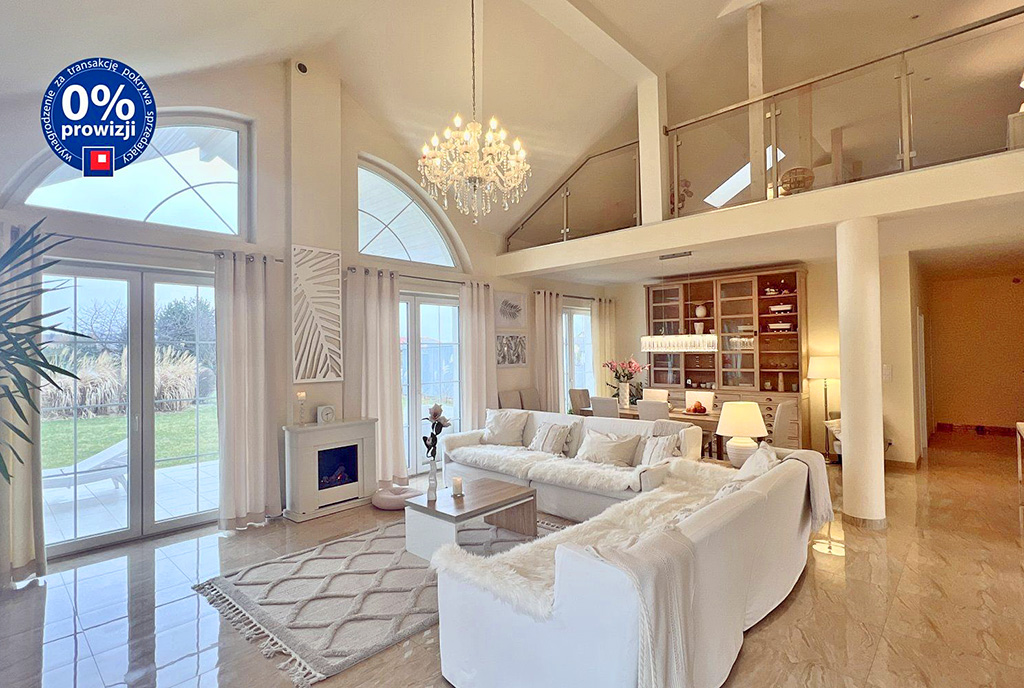 imponujące wnętrze ekskluzywnej willi do sprzedaży Wałbrzych (okolice)