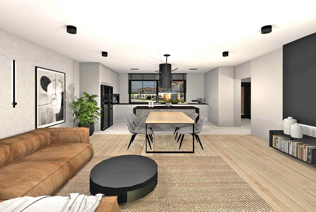 inna perspektywa komfortowego wnętrza ekskluzywnego apartamentu na sprzedaż Katowice (okolice)