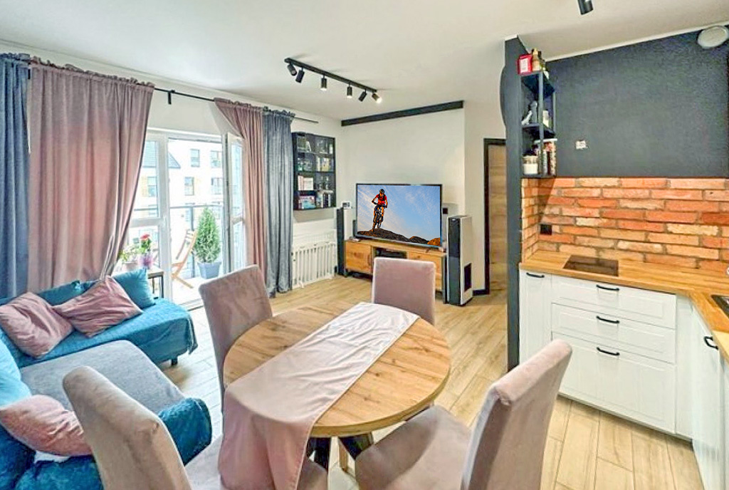 elegancki salon w ekskluzywnym apartamencie do sprzedaży Gdańsk