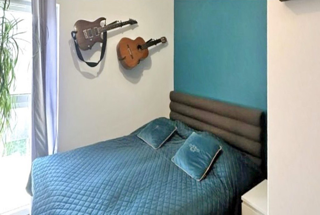 zaciszna sypialnia w ekskluzywnym apartamencie na sprzedaż Gdańsk