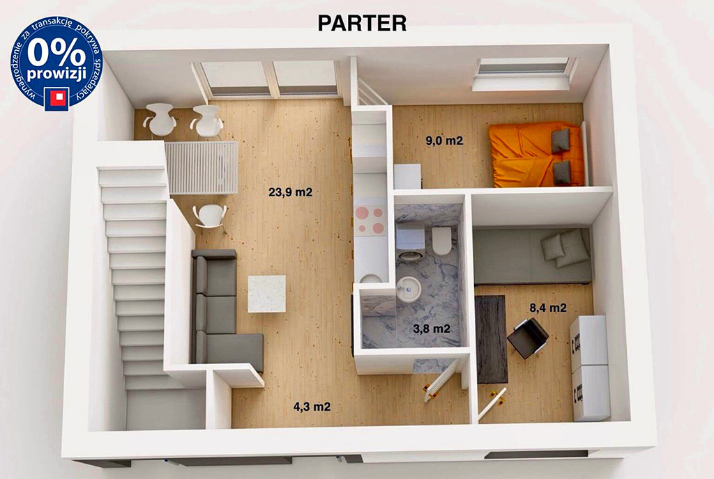 widok z góry na luksusowy apartament na sprzedaż Katowice okolice