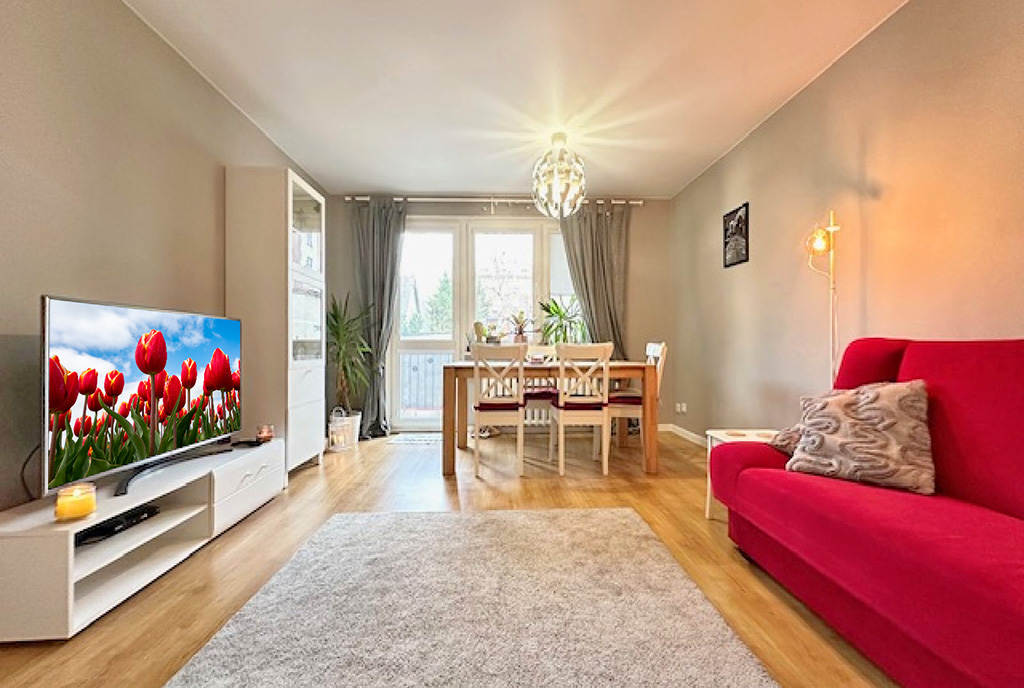 elegancki salon w ekskluzywnym apartamencie do sprzedaży Tczew