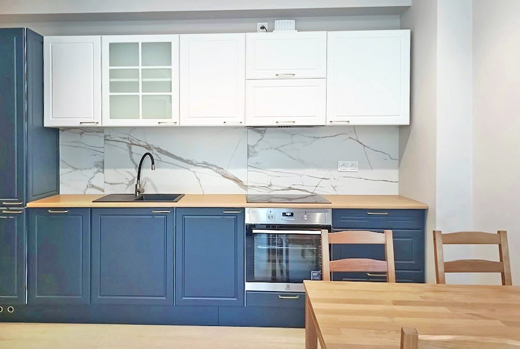 komfortowa kuchnia w luksusowym apartamencie do wynajmu Legnica