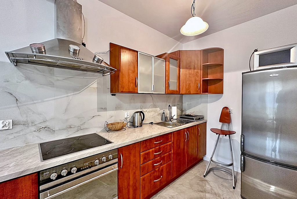 zadbana kuchnia w ekskluzywnym apartamencie na wynajem Słupsk