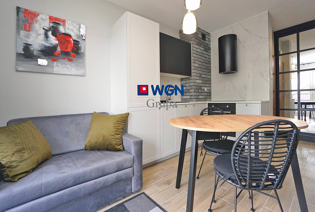 widok na aneks kuchenny w luksusowym apartamencie do wynajmu Konin