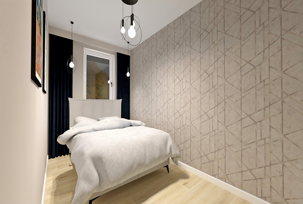 fantastyczna sypialnia w ekskluzywnym apartamencie na sprzedaż Elbląg (okolice)