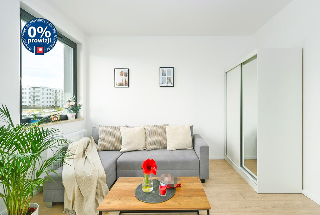 fragment pokoju dziennego w luksusowym apartamencie na sprzedaż Gdańsk