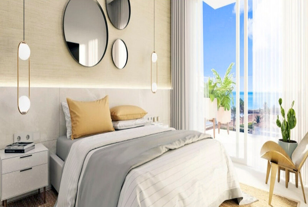 zaciszna sypialnia w ekskluzywnym apartamencie na sprzedaż Hiszpania Denia