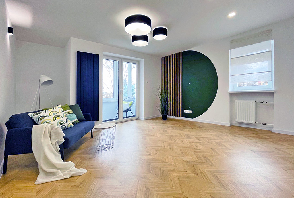 nowoczesny pokój gościnny w ekskluzywnym apartamencie do sprzedaży Katowice okolice