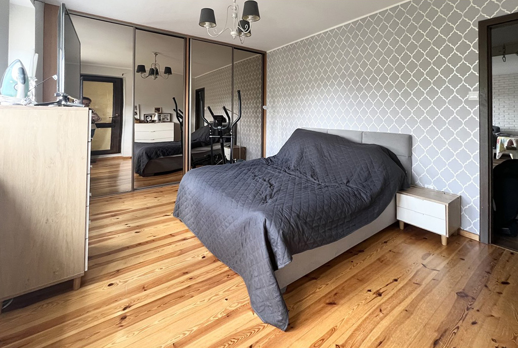 wytworna sypialnia w luksusowym apartamencie do sprzedaży Konin
