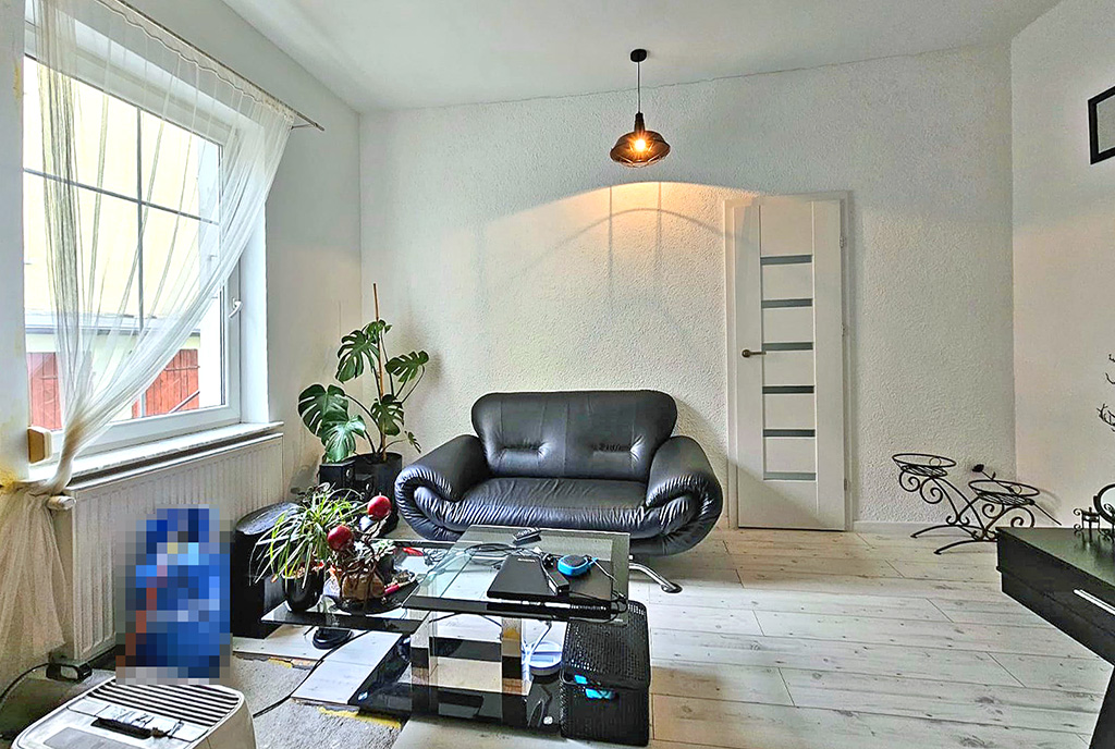 zbliżenie na salon w luksusowym apartamencie na sprzedaż Zielona Góra (okolice)