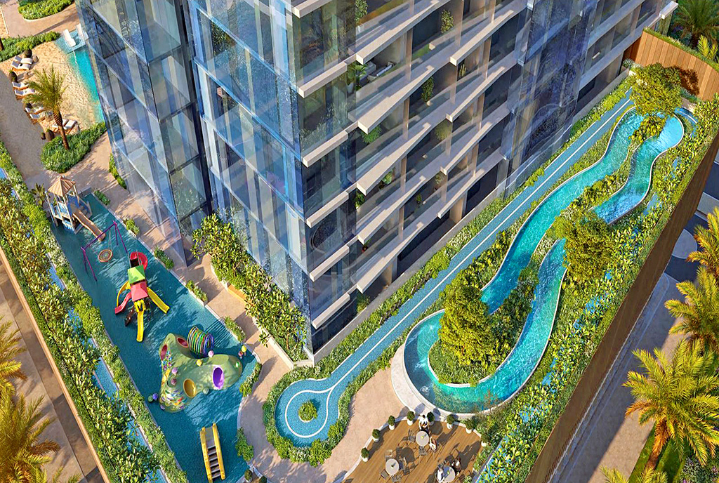 prestiżowy apartamentowiec, w którym znajduje się oferowany na sprzedaż ekskluzywny apartament Dubaj