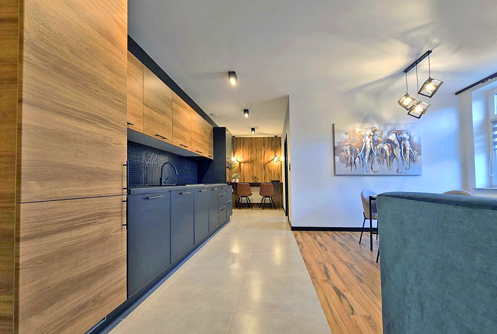 przestronne wnętrze luksusowego apartamentu na sprzedaż Bielsko-Biała (okolice)
