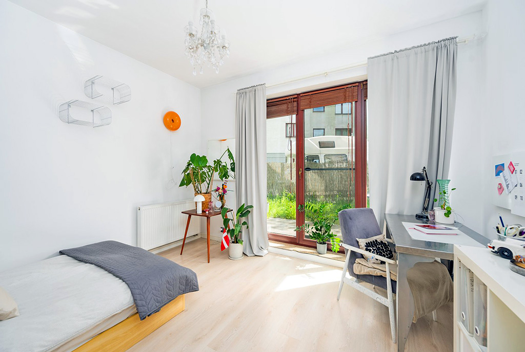 nowoczesny salon w ekskluzywnym apartamencie do sprzedaży Gdańsk