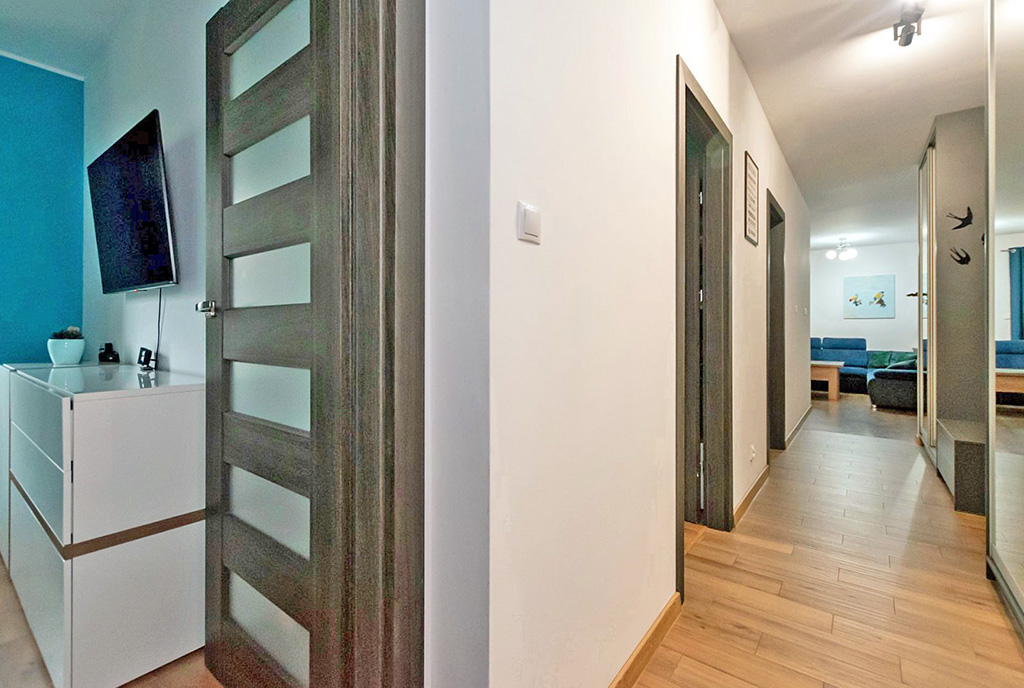 rozkładowy układ pomieszczeń w ekskluzywnym apartamencie na sprzedaż Elbląg