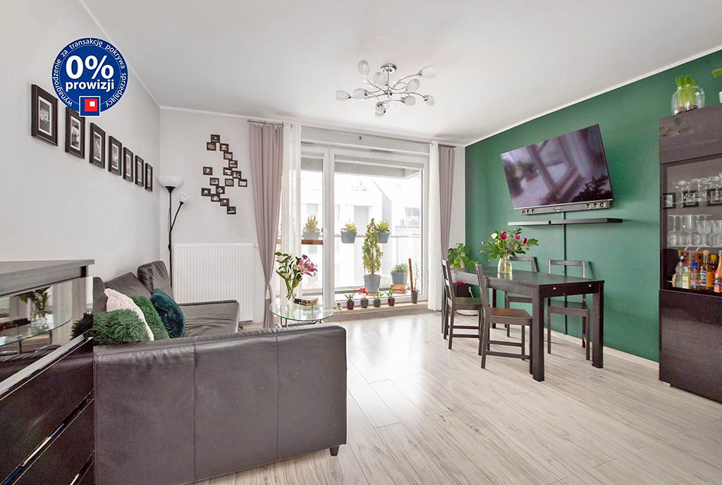 wytworny salon w ekskluzywnym apartamencie do sprzedaży Gdynia (okolice)