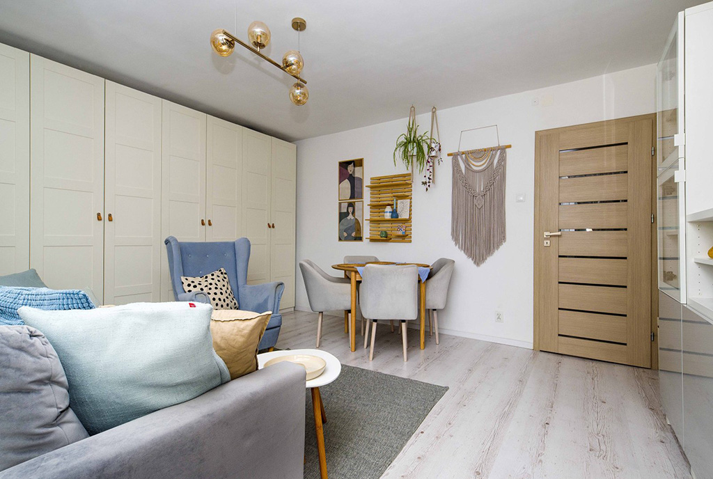 nowoczesna aranżacja ekskluzywnego apartamentu na sprzedaż Katowice (okolice)