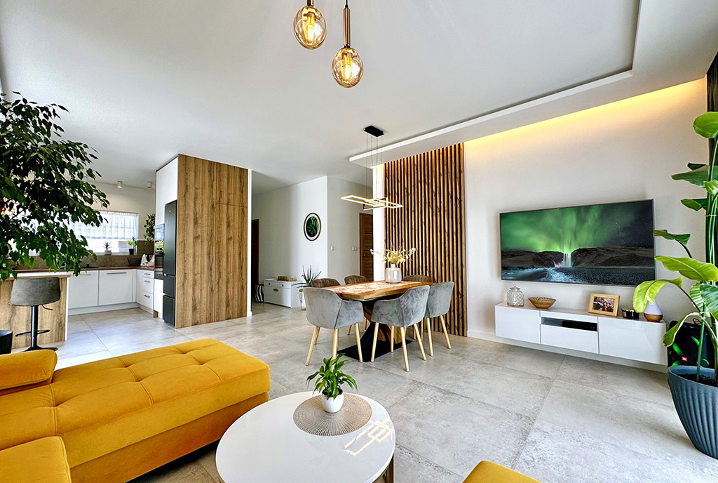 elegancki salon w ekskluzywnej willi do sprzedaży Wrocław (okolice)