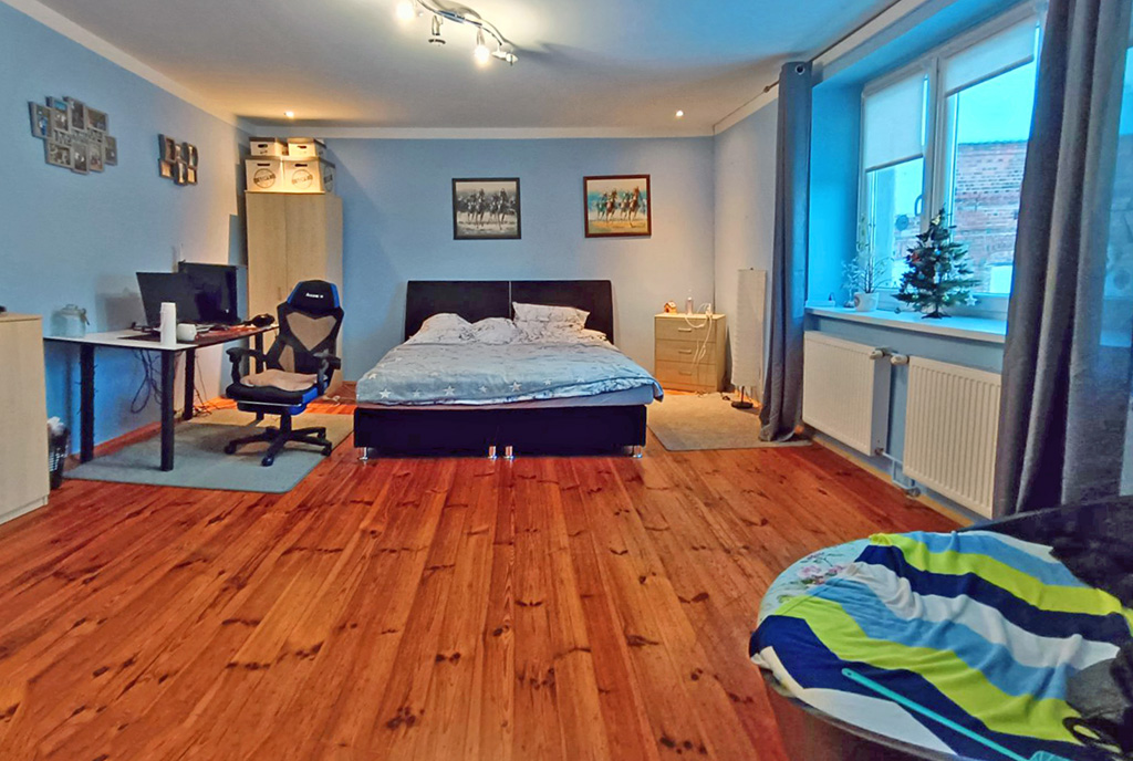 imponująca sypialnia w ekskluzywnej willi na sprzedaż Wrocław (okolice)