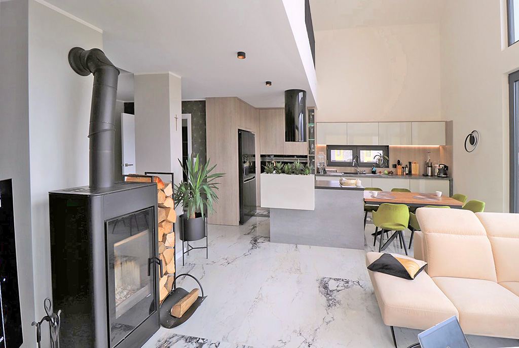 nowoczesne wnętrze luksusowej willi do wynajmu Bielsko-Biała (okolice)