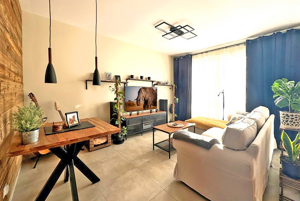 imponująca aranżacja salonu w ekskluzywnym apartamencie do sprzedaży Wrocław (okolice)