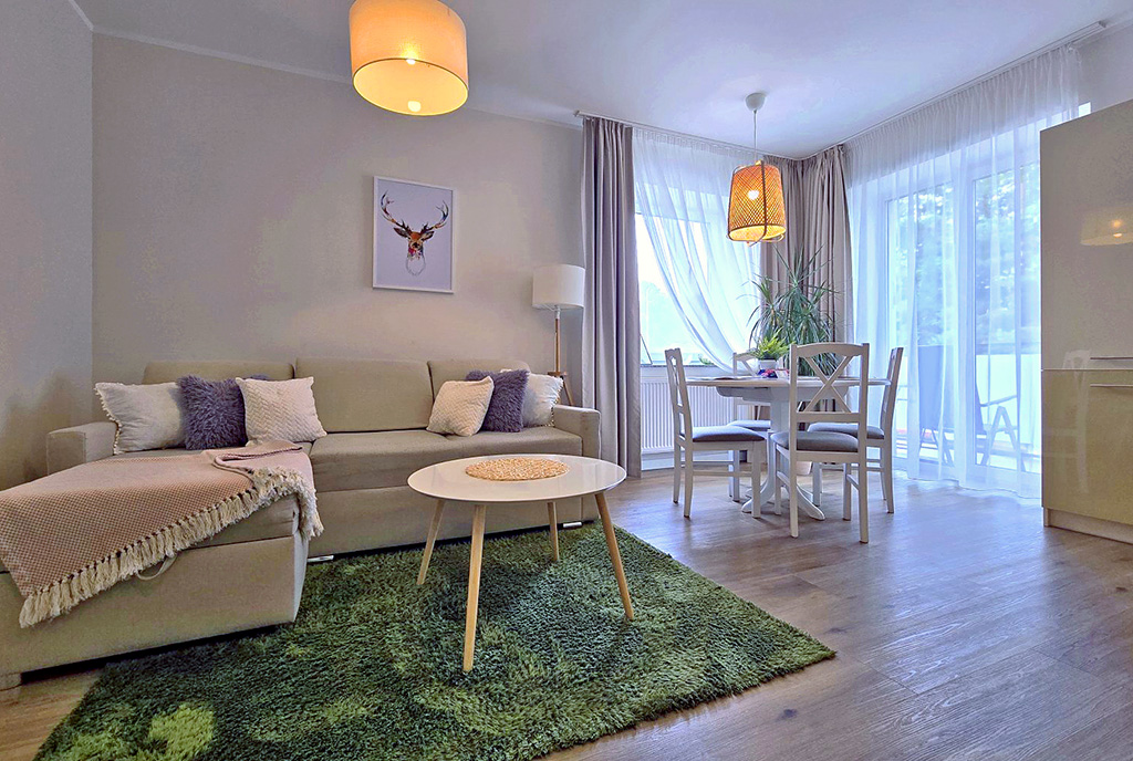 elegancki salon w ekskluzywnym apartamencie do sprzedaży Bielsko-Biała (okolice)