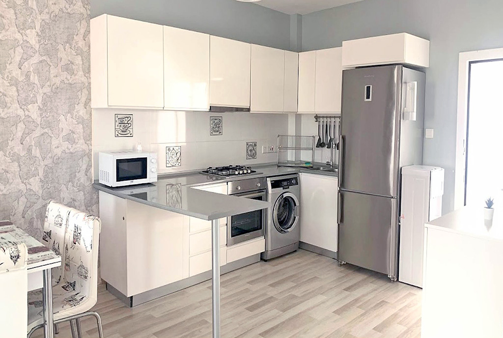 zabudowana kuchnia w luksusowym apartamencie na sprzedaż Cypr (Iskele)