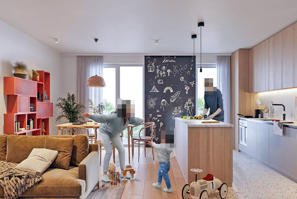 kuchnia i jadalnia w luksusowym apartamencie na sprzedaż Lublin