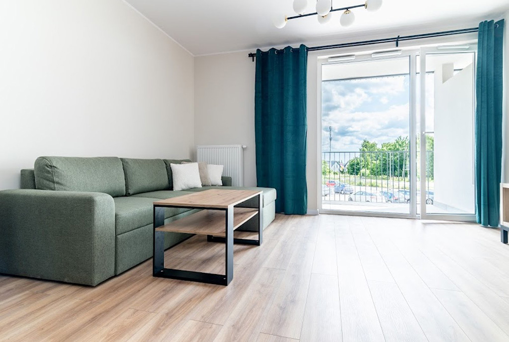 fragment salonu w luksusowym apartamencie do wynajmu Gdynia (okolice)