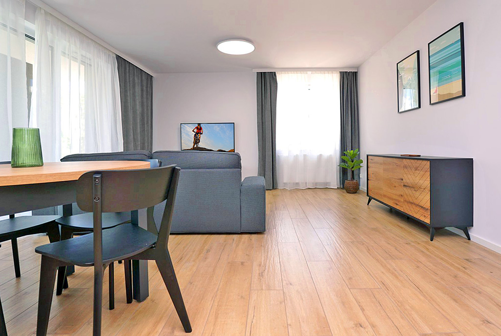 nowoczesna aranżacja wnętrza ekskluzywnego apartamentu do wynajęcia Piotrków Trybunalski