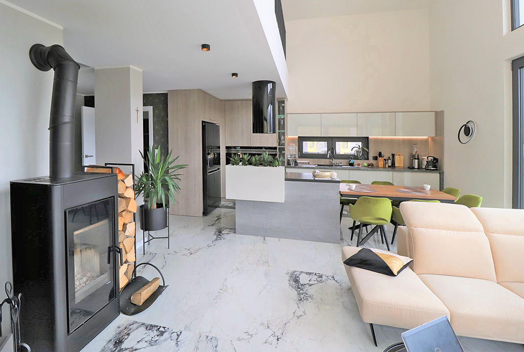 komfortowe wnętrze ekskluzywnej willi na sprzedaż Bielsko-Biała (okolice)