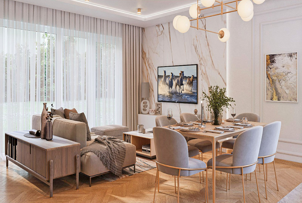 komfortowy salon w ekskluzywnej willi do sprzedaży Lublin (okolice)