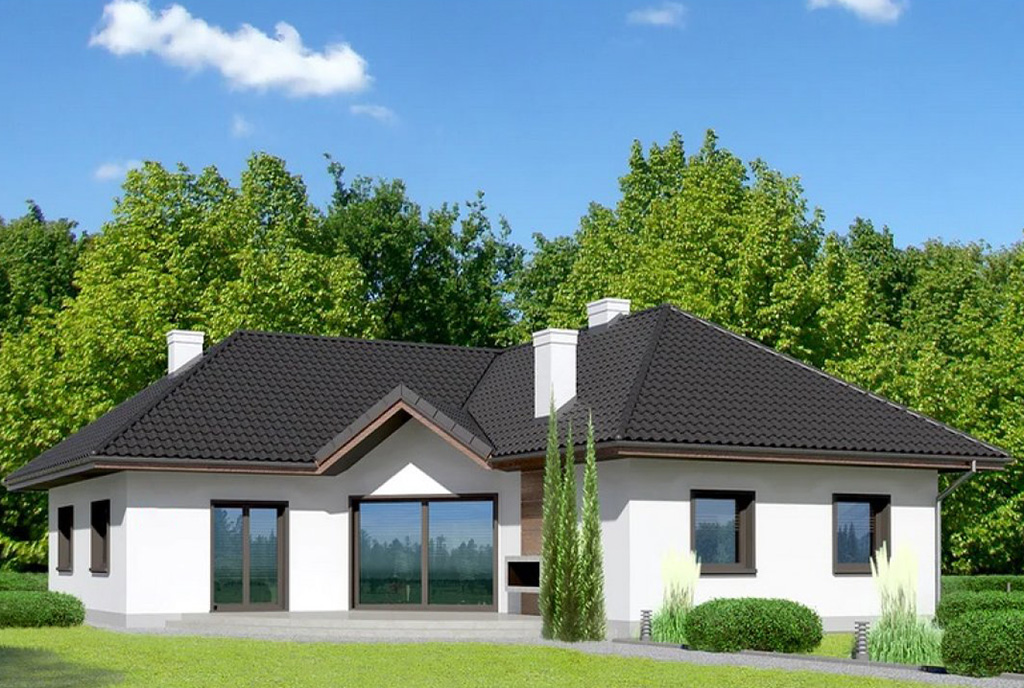 nowoczesny projekt ekskluzywnej willi do sprzedaży Mazury