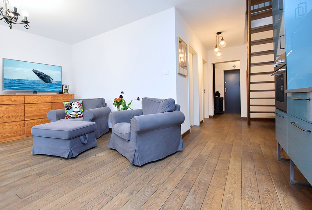nowoczesny styl wykończenia wnętrza w ekskluzywnym apartamencie na sprzedaż Inowrocław