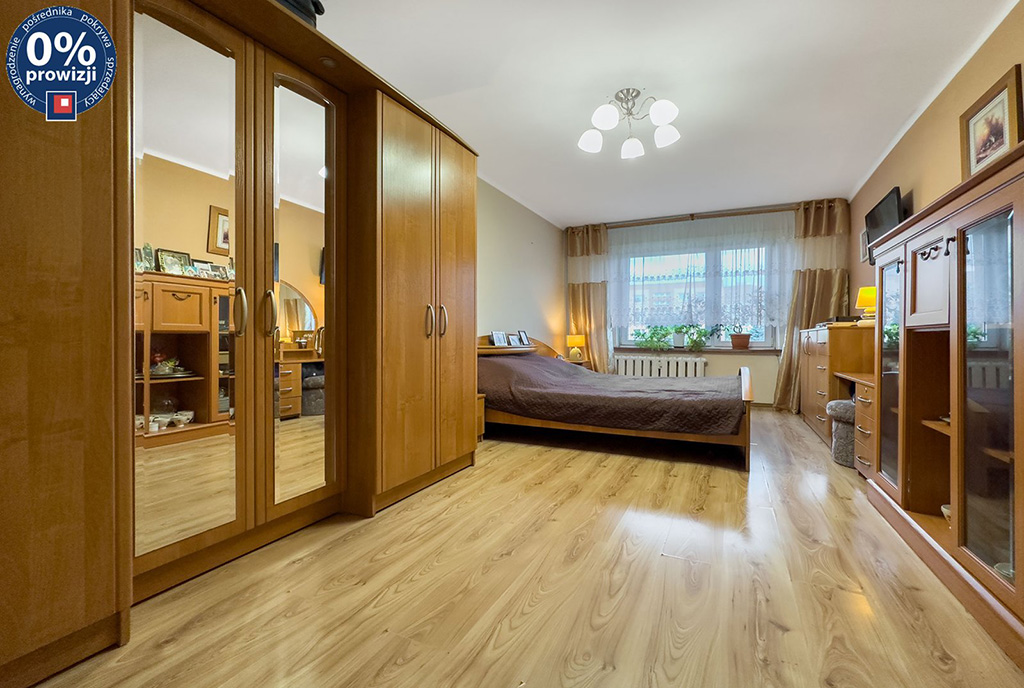 elegancka sypialnia w ekskluzywnym apartamencie na spzedaż Katowice (okolice)