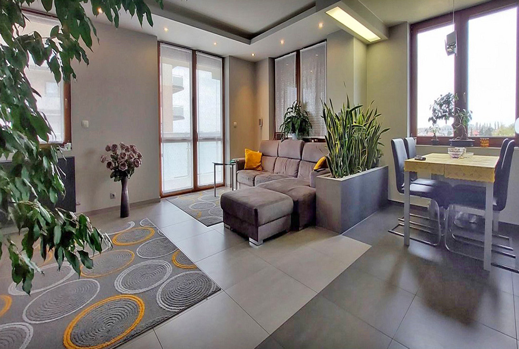 imponujące oświetlenie w luksusowym apartamencie na sprzedaż Piotrków Trybunalski