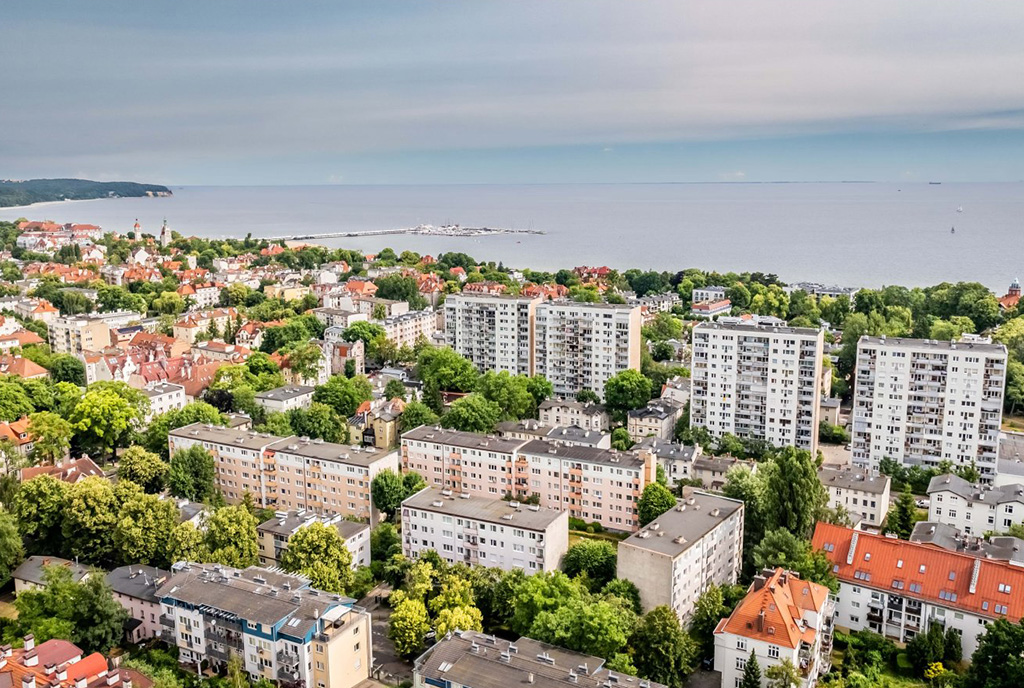 malownicza lokalizacja nad morzem ekskluzywnego apartamentu do sprzedaży Sopot
