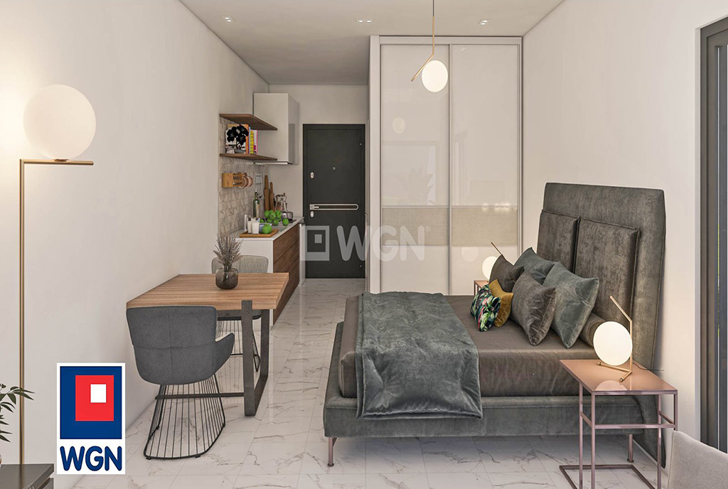 elegancka sypialnia w luksusowym apartamencie na sprzedaż Cypr (Esentepe)