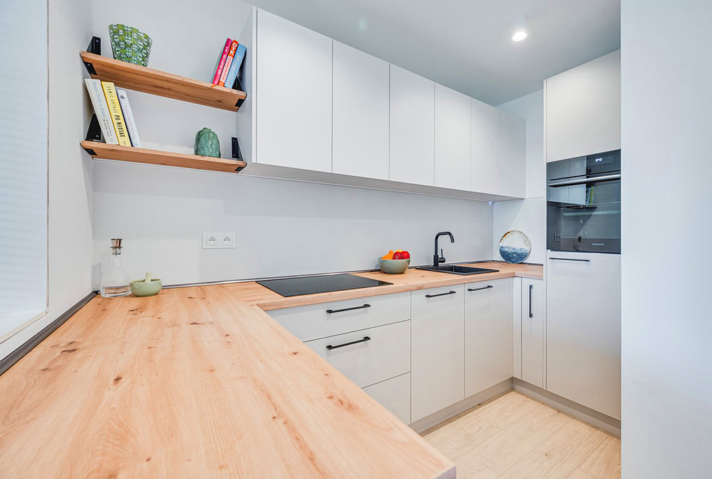 zabudowana kuchnia w luksusowym apartamencie na sprzedaż Gdańsk