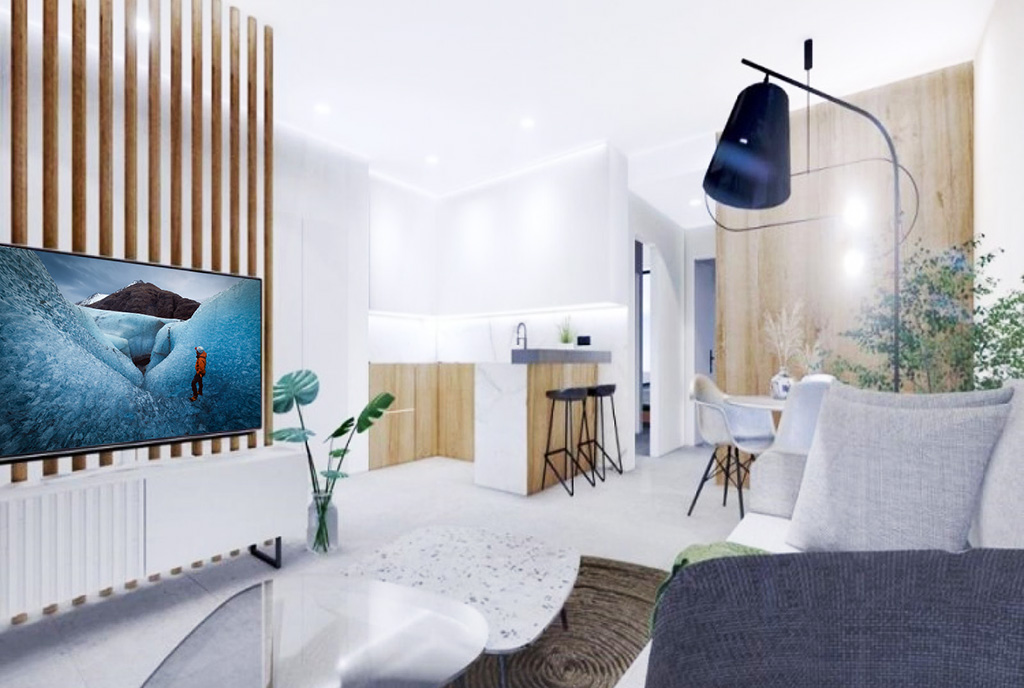 projekt nowoczesnego wnętrza w ekskluzywnym apartamencie do sprzedaży Hiszpania (San Pedro del Pinatar Lo Pagan)