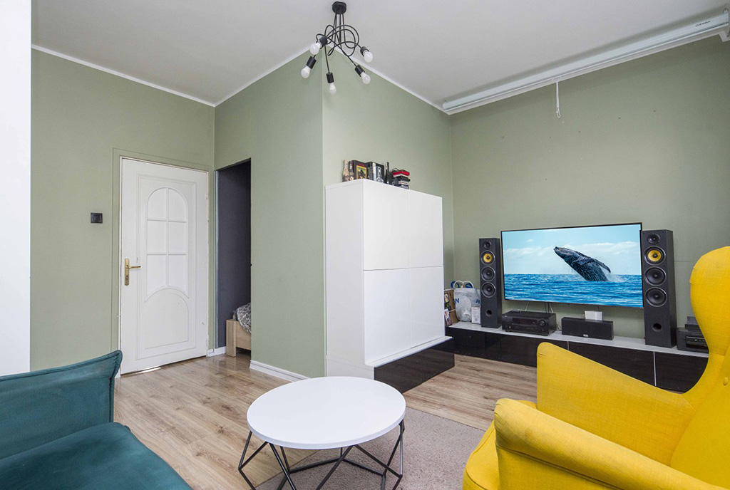 elegancki salon w ekskluzywnym apartamencie do sprzedaży Katowice (okolice)