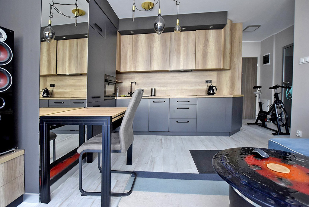fragment komfortowego pomieszczenia w luksusowym apartamencie do wynajmu Inowrocław