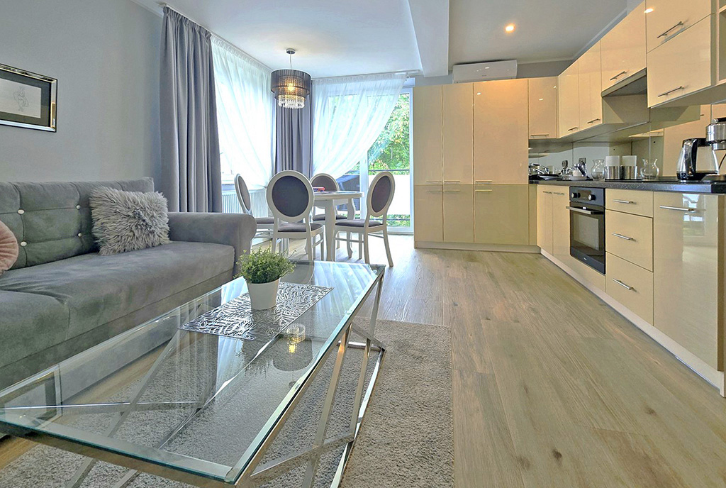 salon oraz kuchnia w ekskluzywnej willi do sprzedaży Bielsko-Biała (okolice)